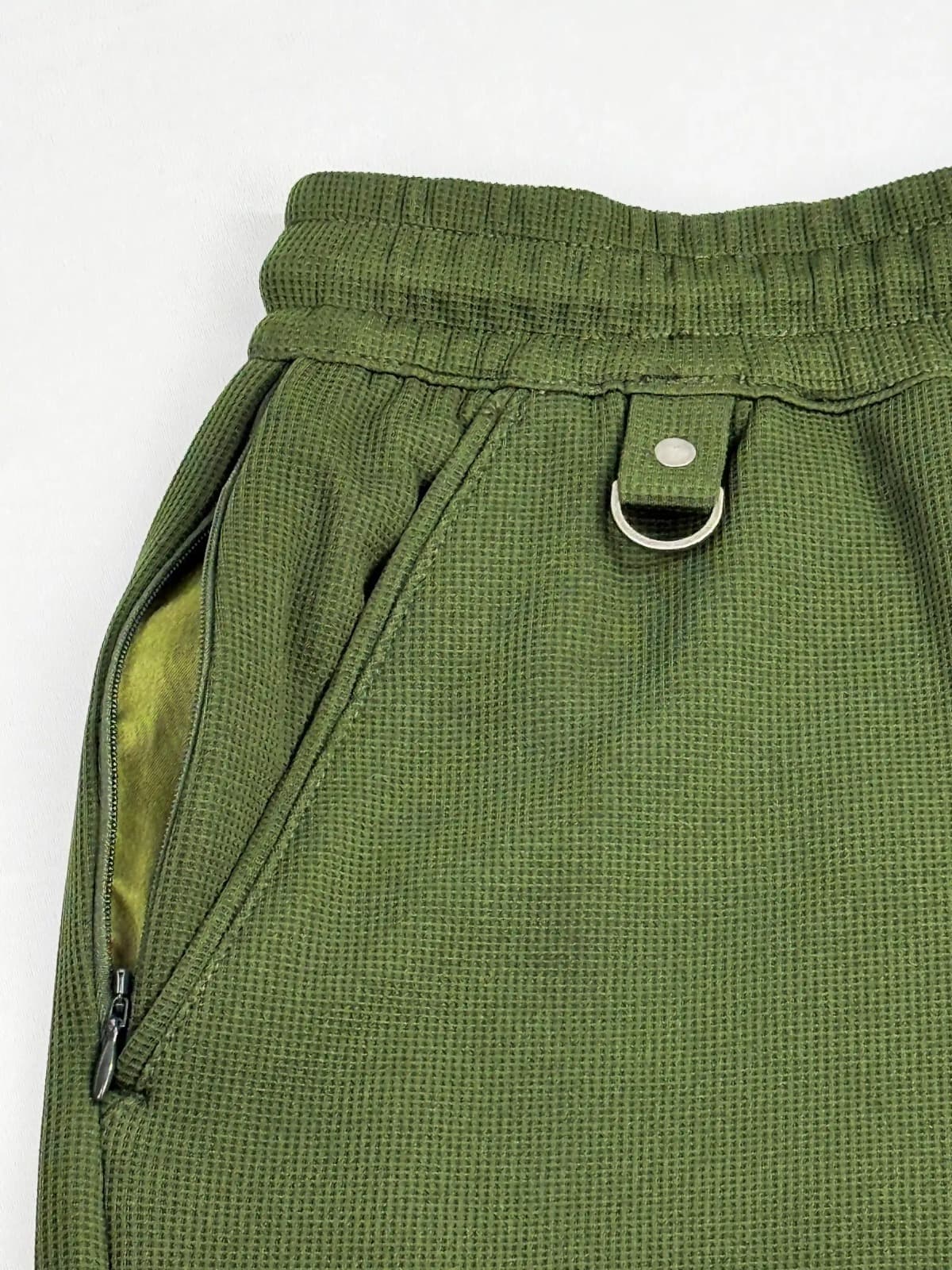 Waffle Textured Comfort Trouser OLIVE 2