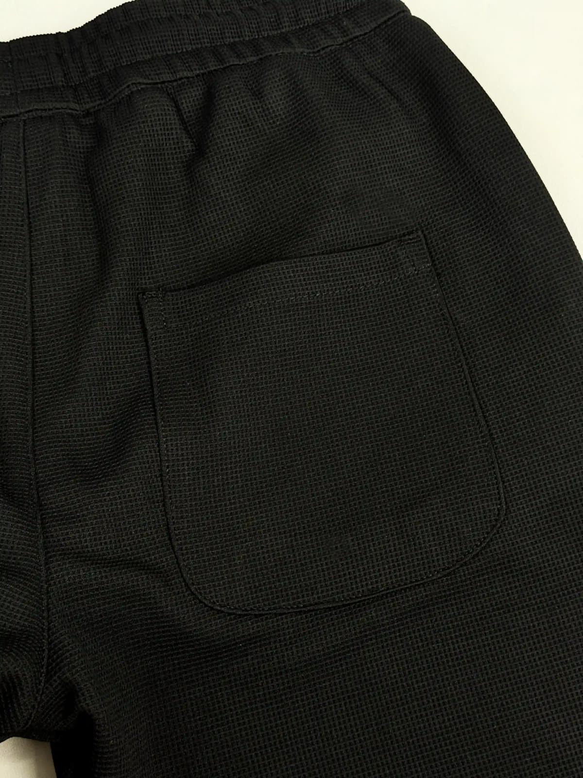 Waffle Textured Comfort Trouser BLACK 4